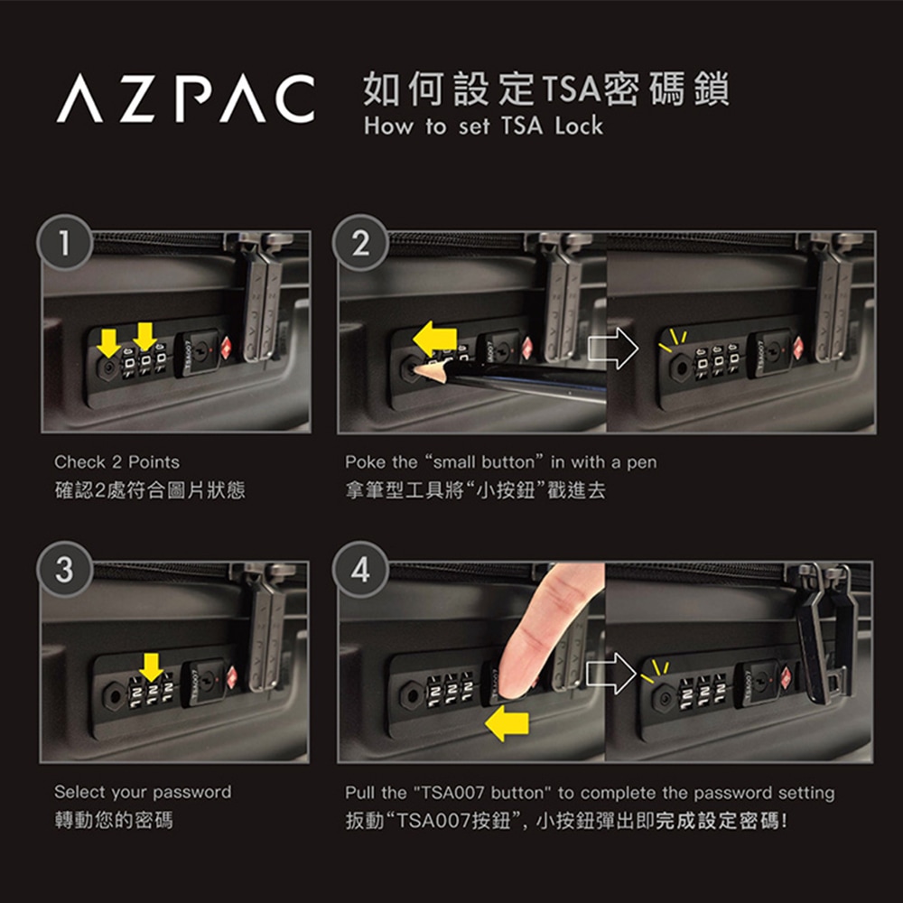 AZPAC Trucker 30吋防爆拉鍊旅行箱 Basic