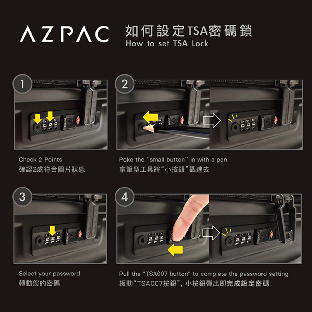 AZPAC Trucker 20吋防爆拉鍊旅行箱(登機箱) Basic